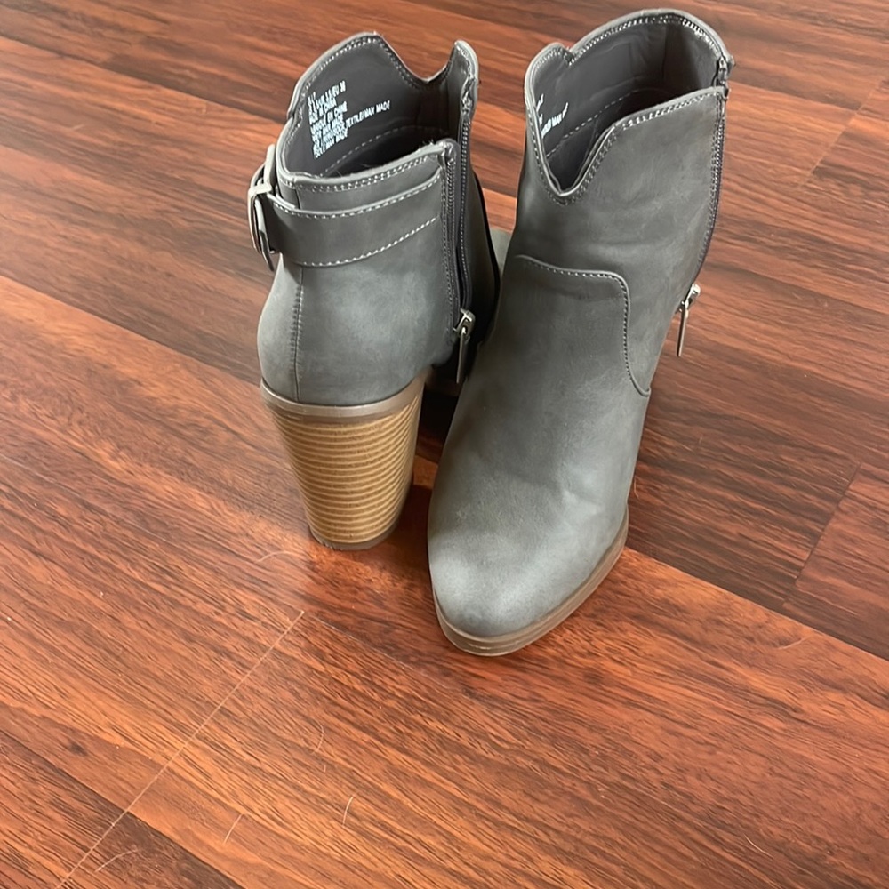 Just fab grey booties